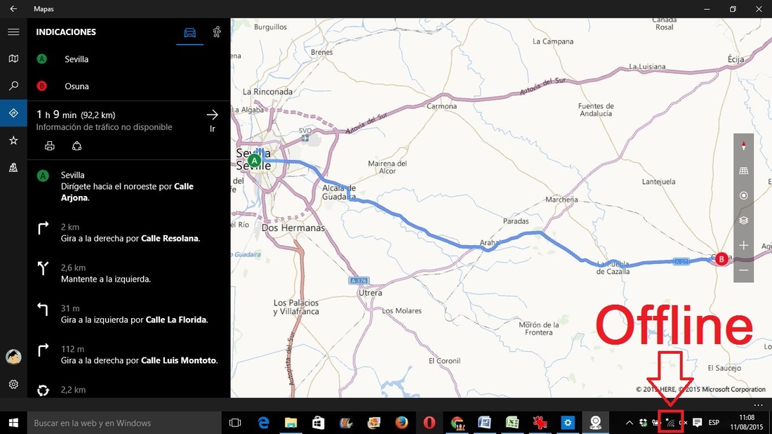 Mapas de Windows 10 offline