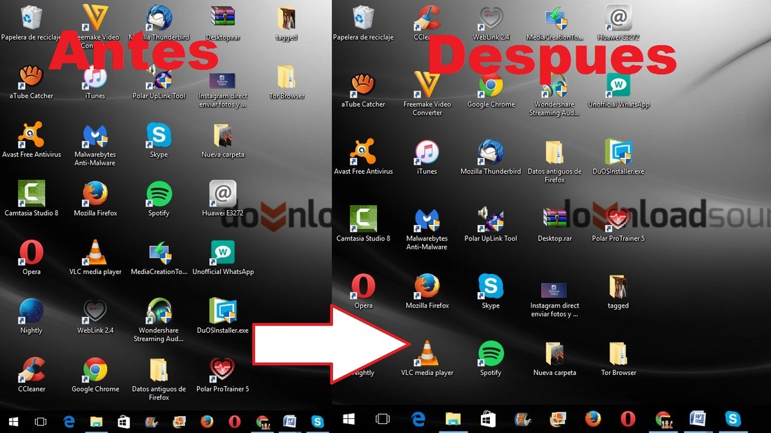 Como hacer los iconos y la barra de tareas de Windows 10 mas grandes