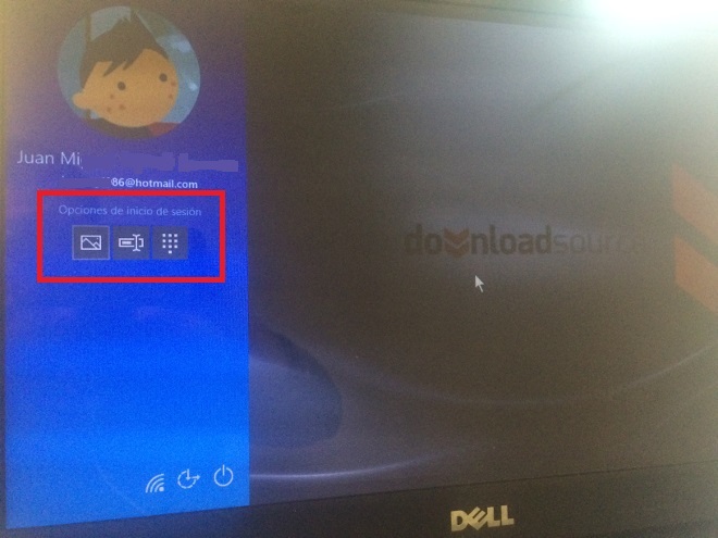 diferentes pantalla de inicio de sesión mediantes diferentes metodos de seguridad