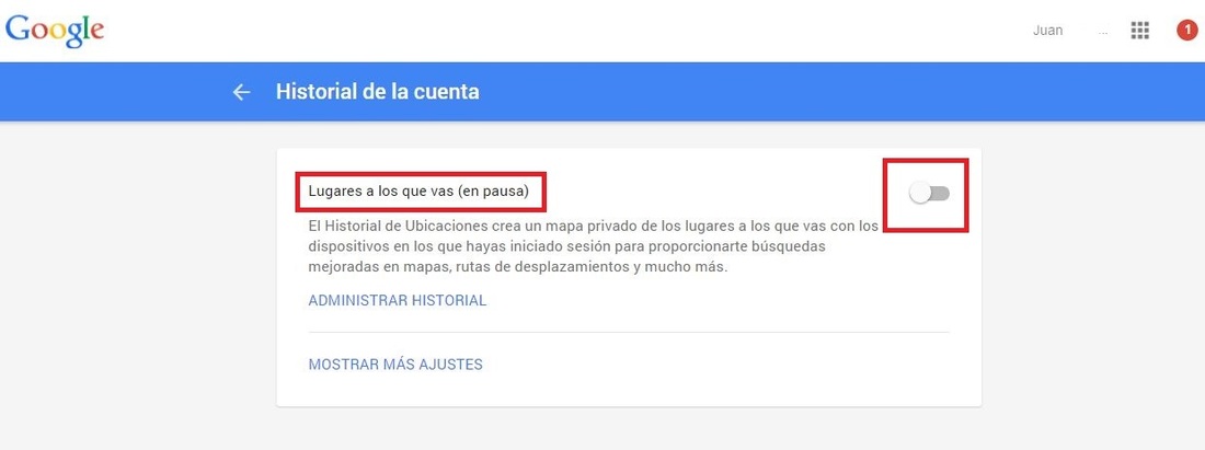 Como evitar el registro de nuestras ubicaciones en la linea del tiemepo de Google Maps