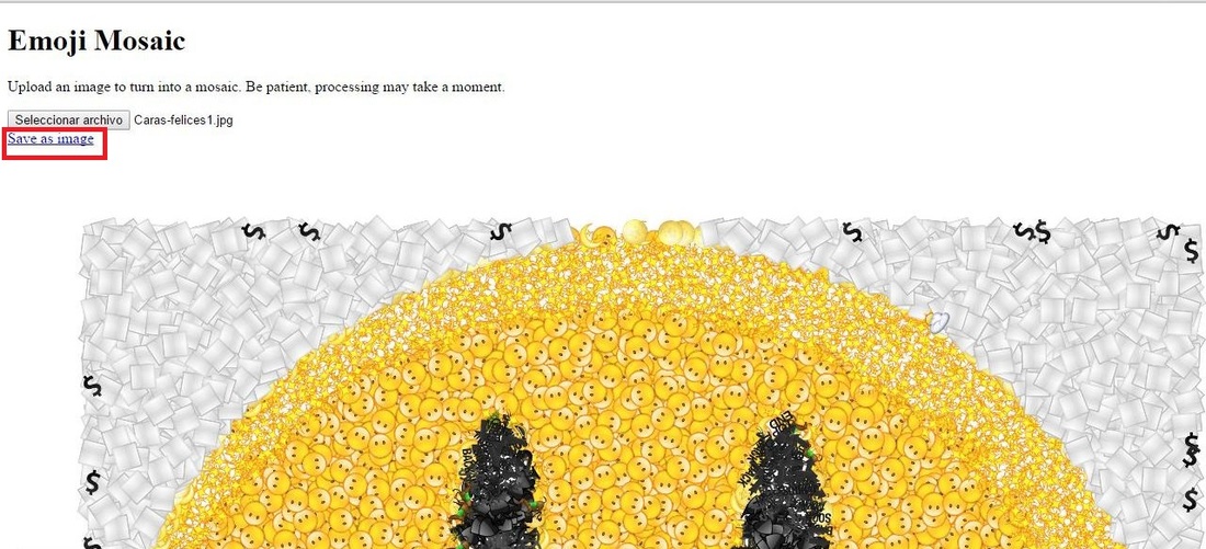 Como transformar una foto o imagen en una composición de emoticonos