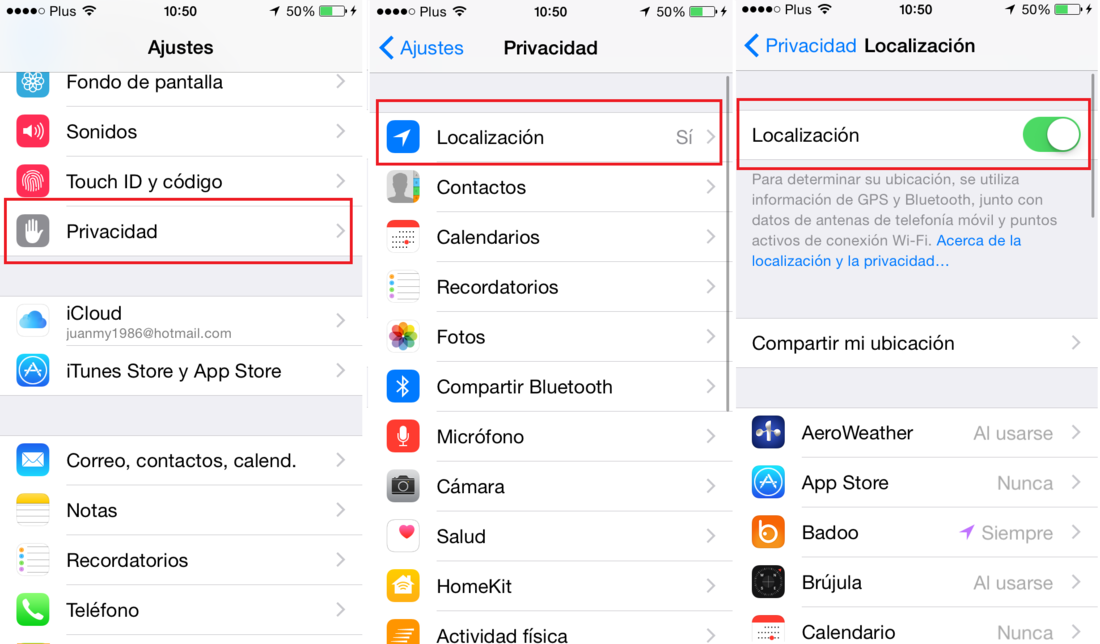 solucionar problemas de GPS en iOS 8.4