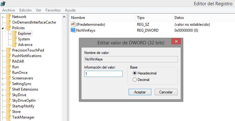 Como bloquear los atajos de teclado de Windows