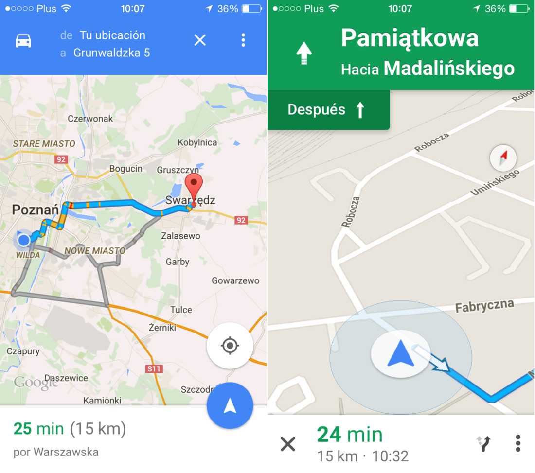 Utiliza Google Maps mediante comandos de Voz