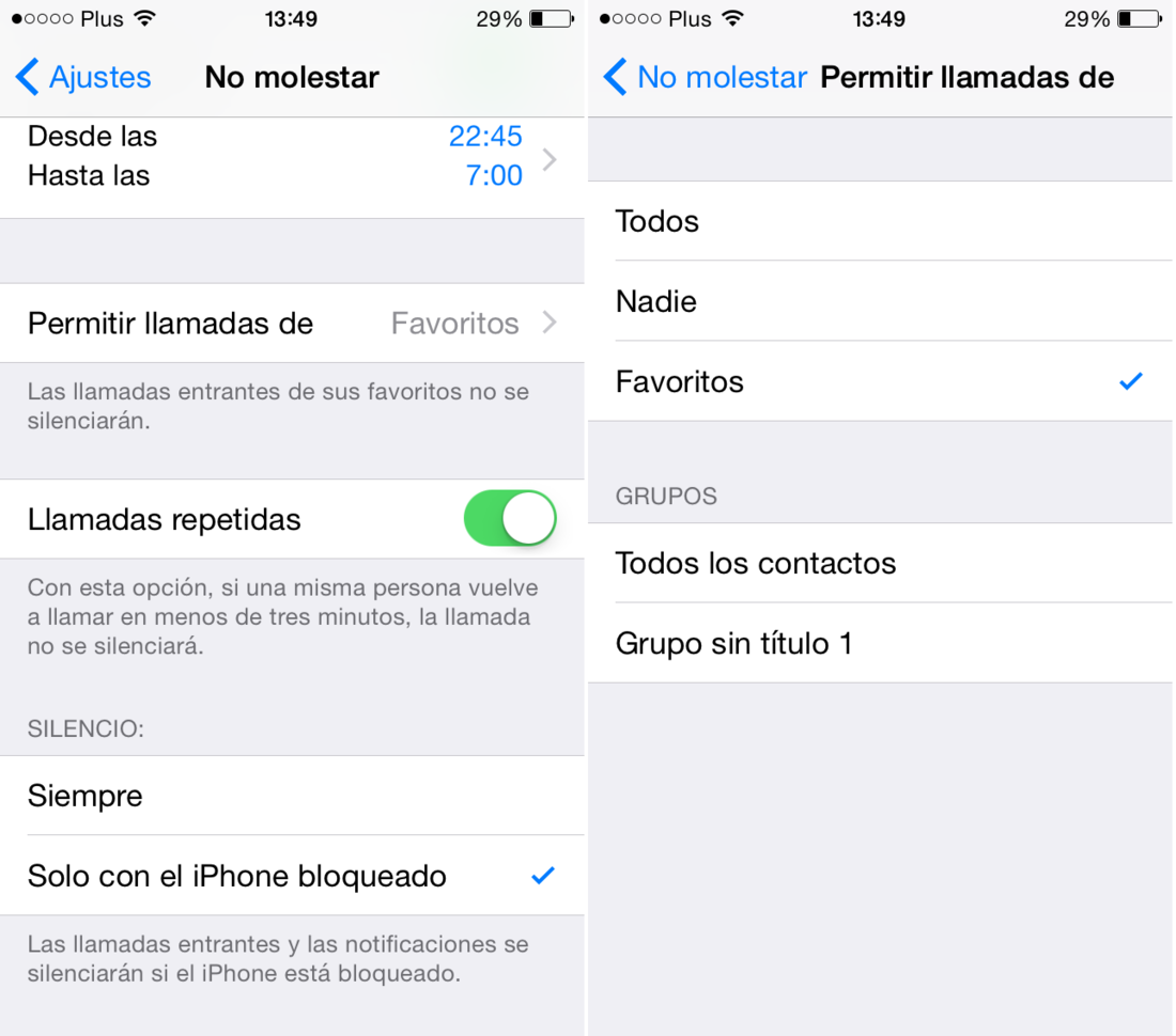 Como activar y configurar No molestar