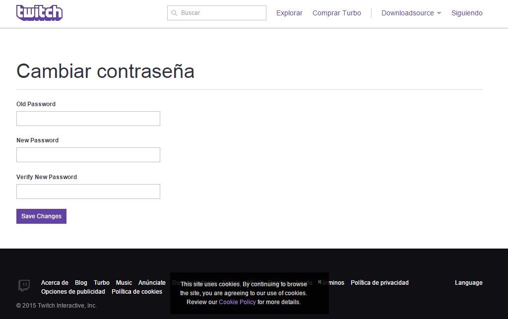 Como cambiar la password de Twitch para de esta manera mejorar la segurida dde tu cuenta