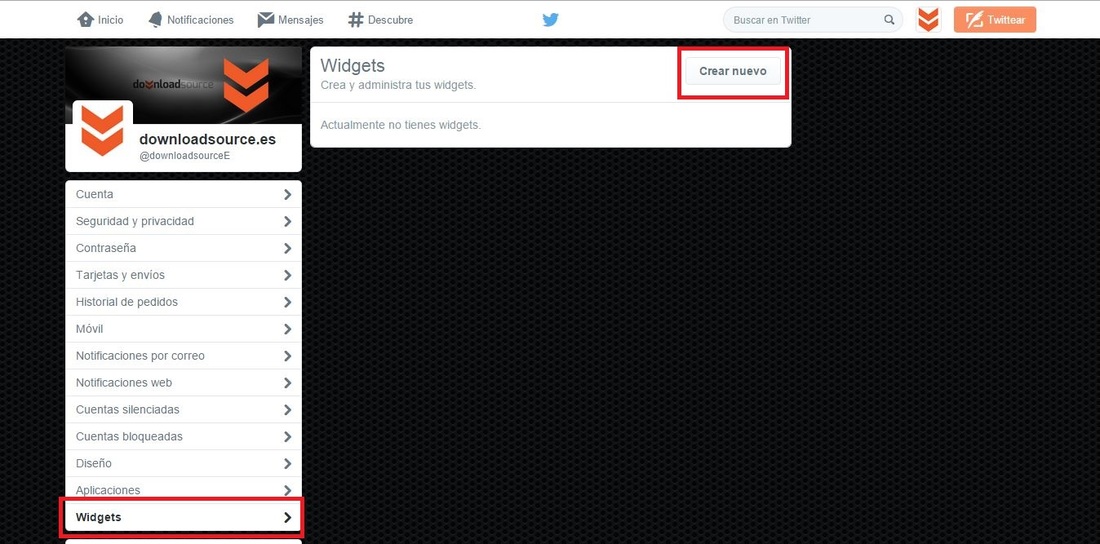 Como generar un Widget de Twitter para tu blog o Web