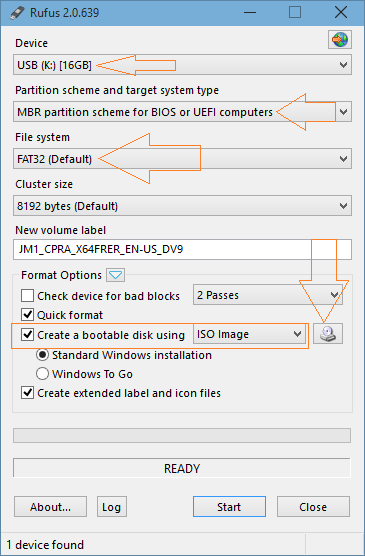 Como crear un USB de arranque con Windows 10 con Rufus