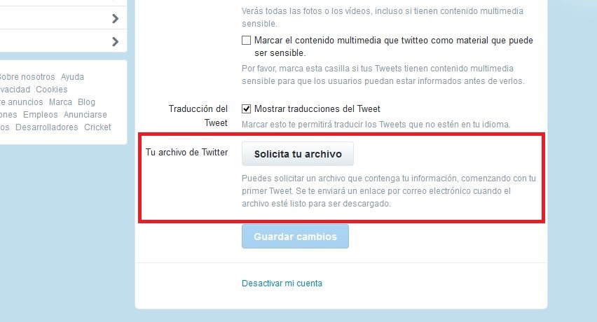 Como hacer una copia de seguridad de Twitter