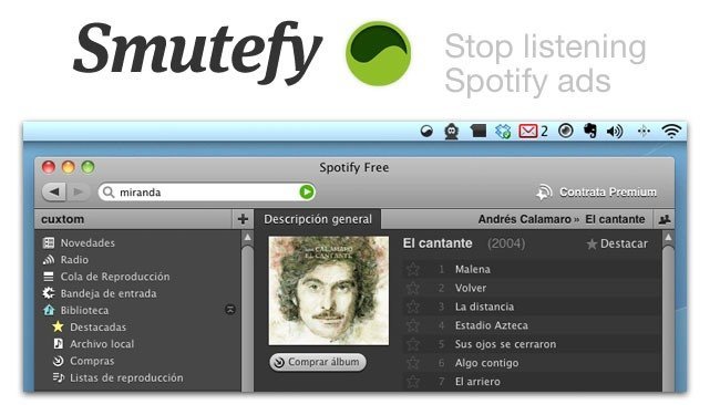 como eliminar anuncios de Spotify en Mac de Apple