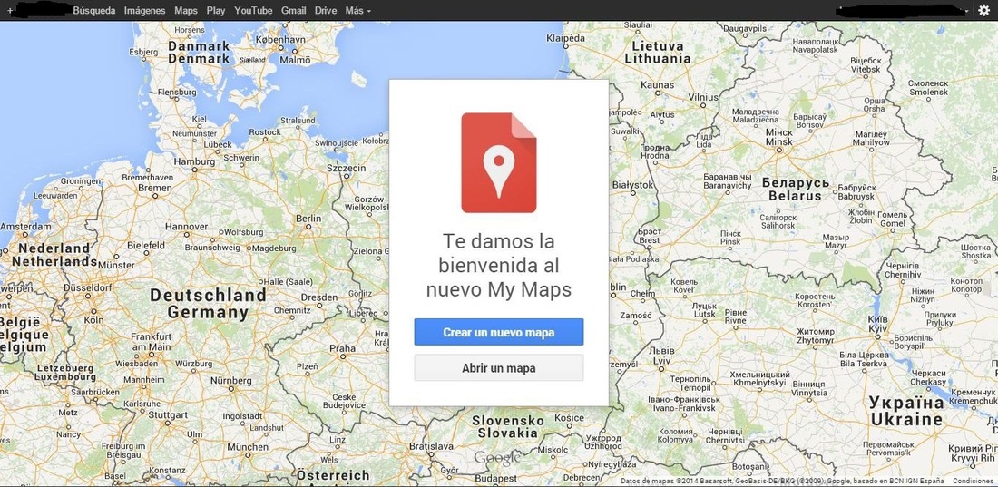 Mis mapas, Google maps,