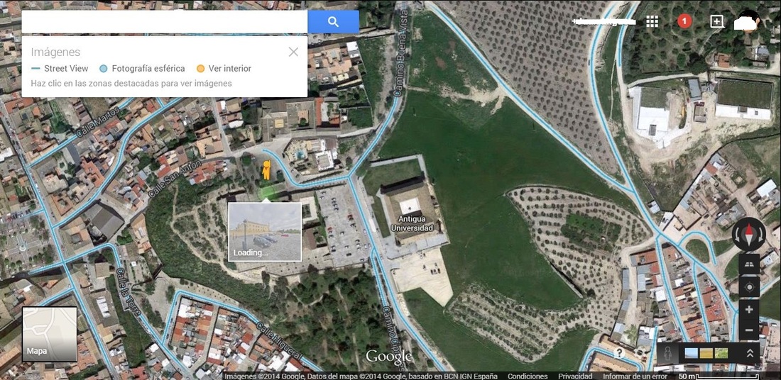 como usar el muñeco naranja de Google maps Street View