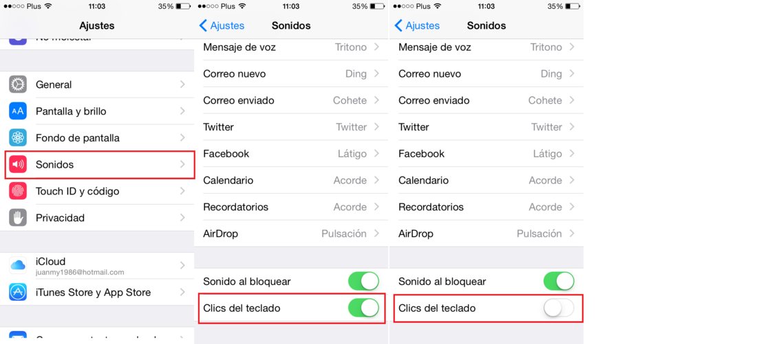 Tutorial sobre como deshabilitar el sonido que el teclado de tu iPhone hace cuado escribes