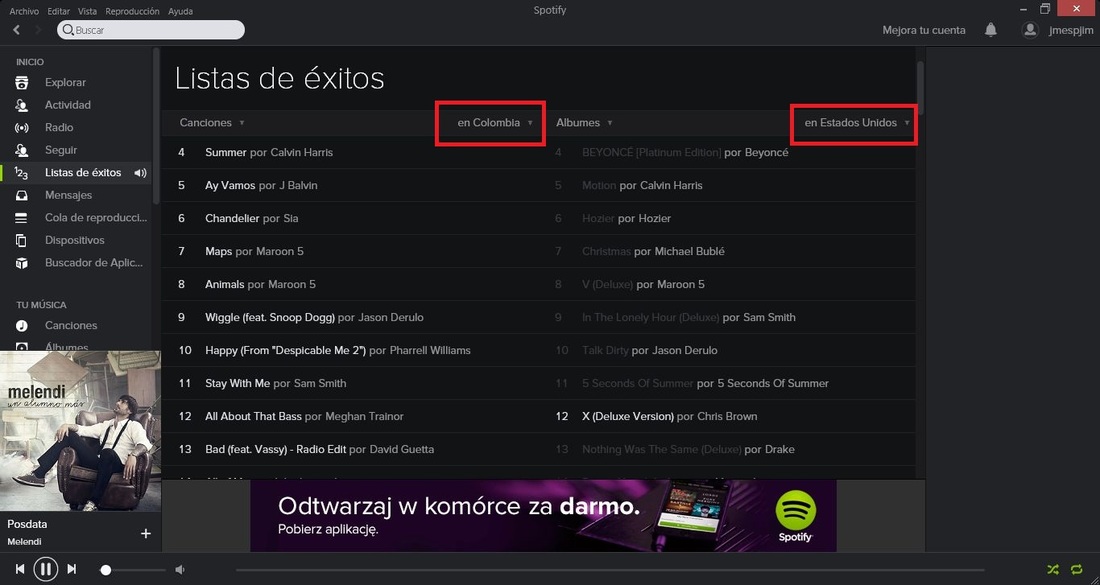 musica, lista de exitos, Spotify, canciones,