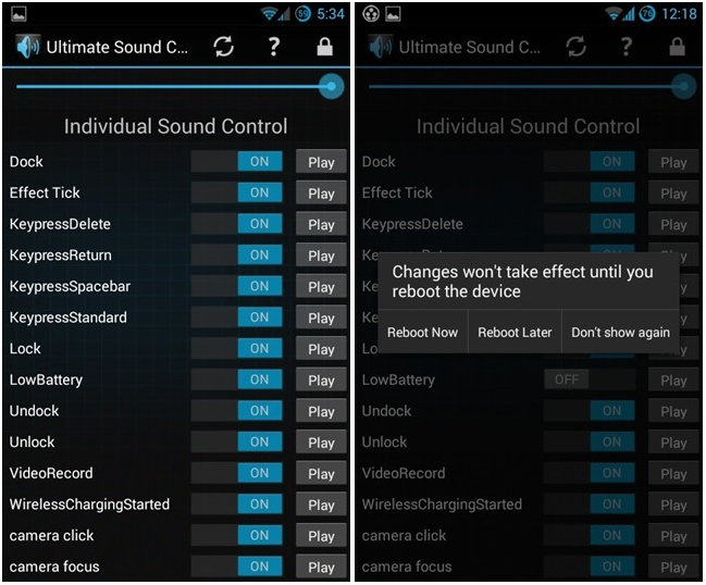 eliminar sonido camara en android