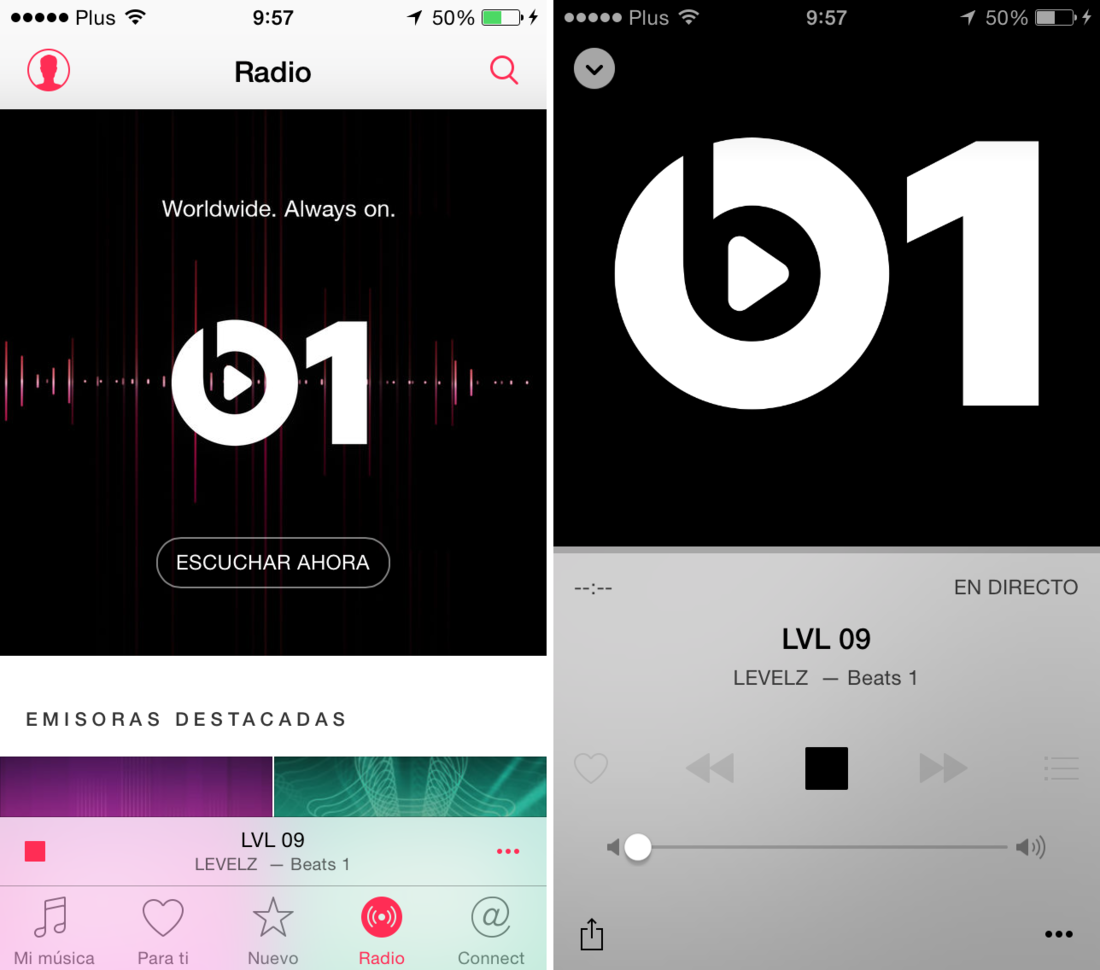 Como usar apple musica con las radios e listas de reproducción