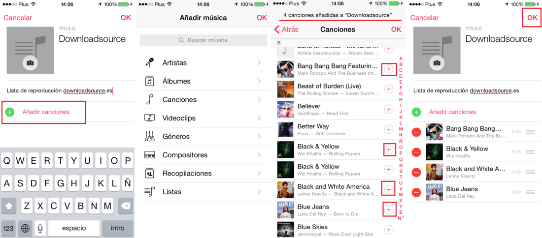 Como crear listas de reproducción en en la app Apple Music