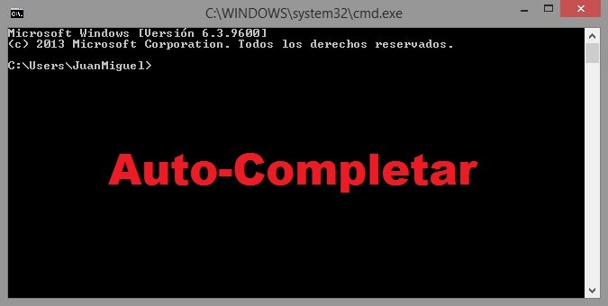 Como activar la función autocompletar para la herramietna CMD