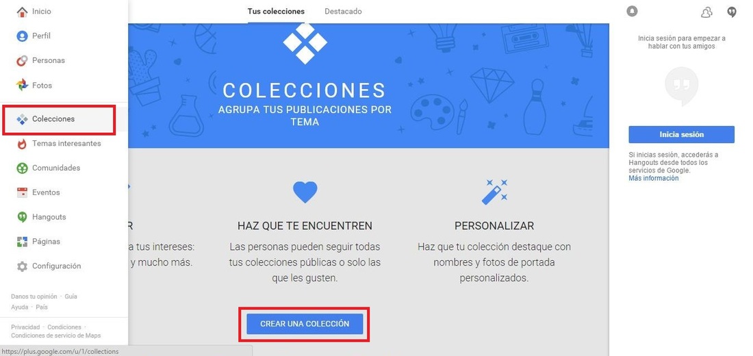 Trucos para usar colecciones de google plus