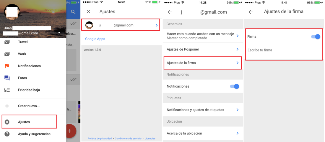 como añadir una firma a los correos electrónicos en inbox by gmail