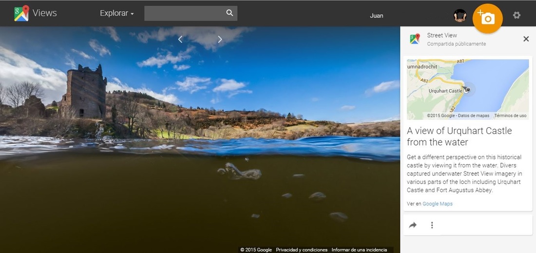 Nessie google street view lago ness