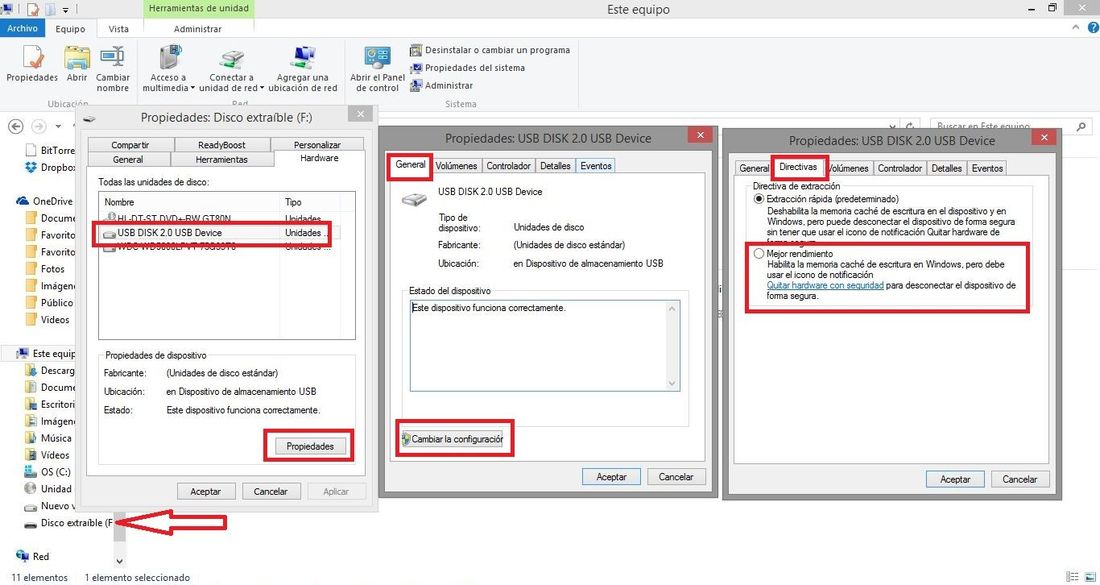 Como mejorar la velocidad de funcionamiento de memoria USB 