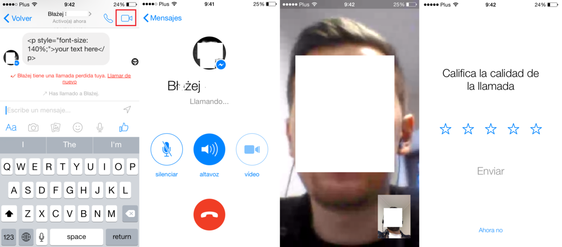 Como realizar video llamadas con Facebook Messenger con tu iOS o Android