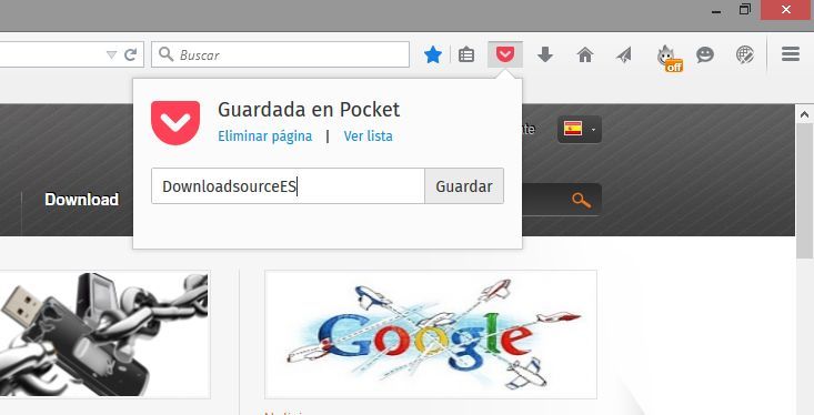 Integracion de Pocket en Firefox