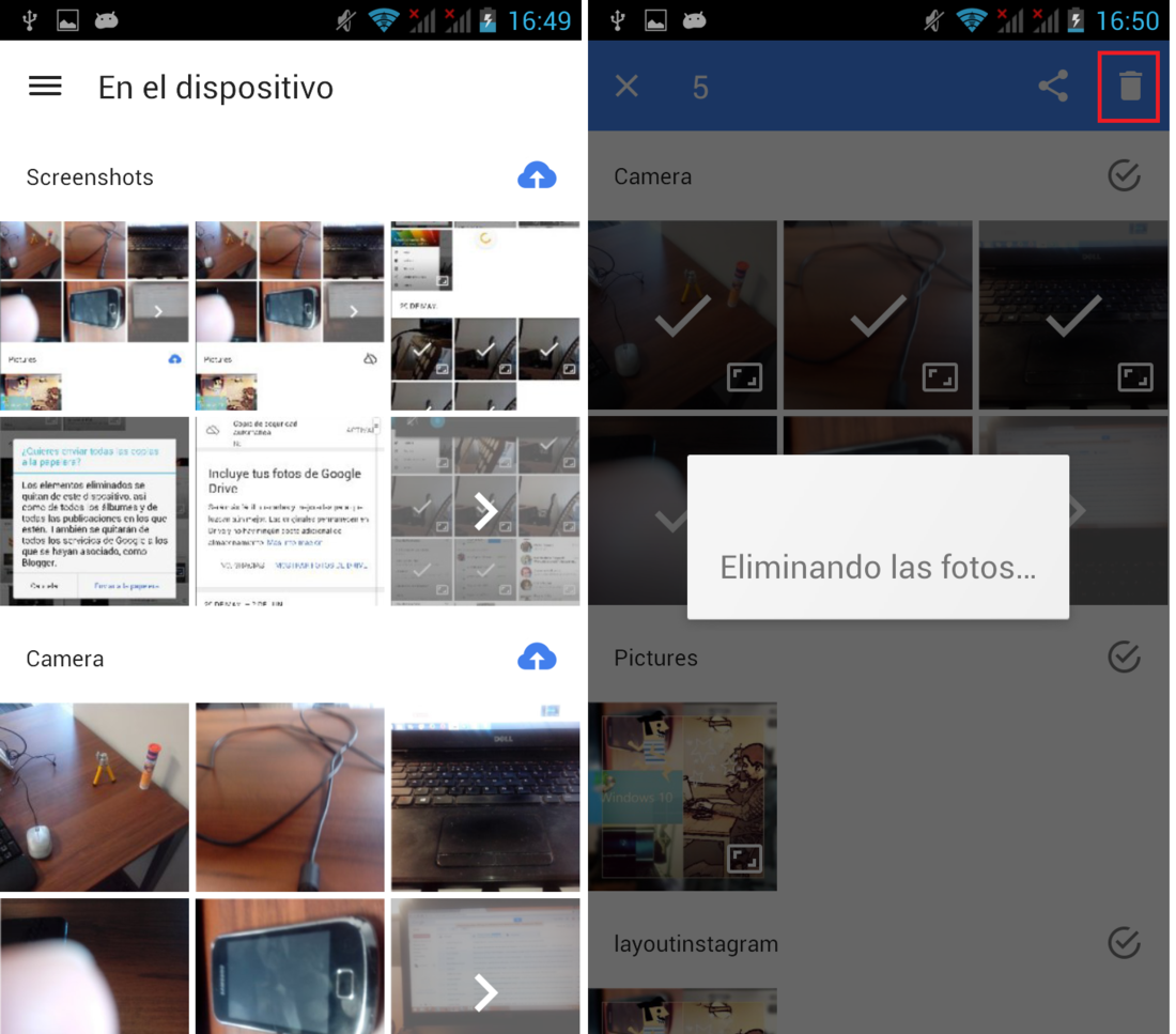 Como usar Google Photos para liberar espacio de almacenamiento en tu telefono Android