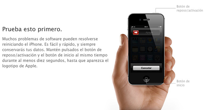 Como reiniciar iPhone o iPad