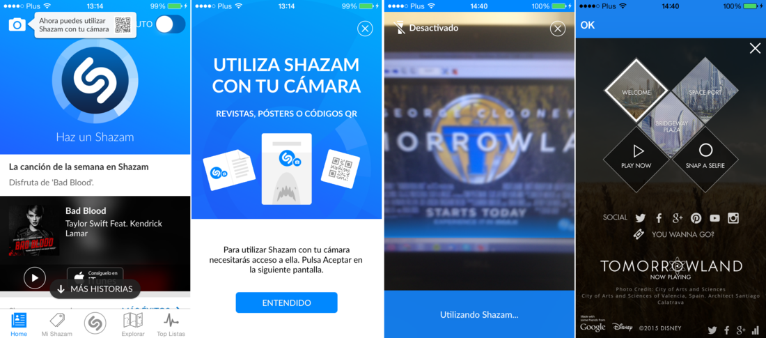 como escanear imagenes con Shazam desde Android o iOS