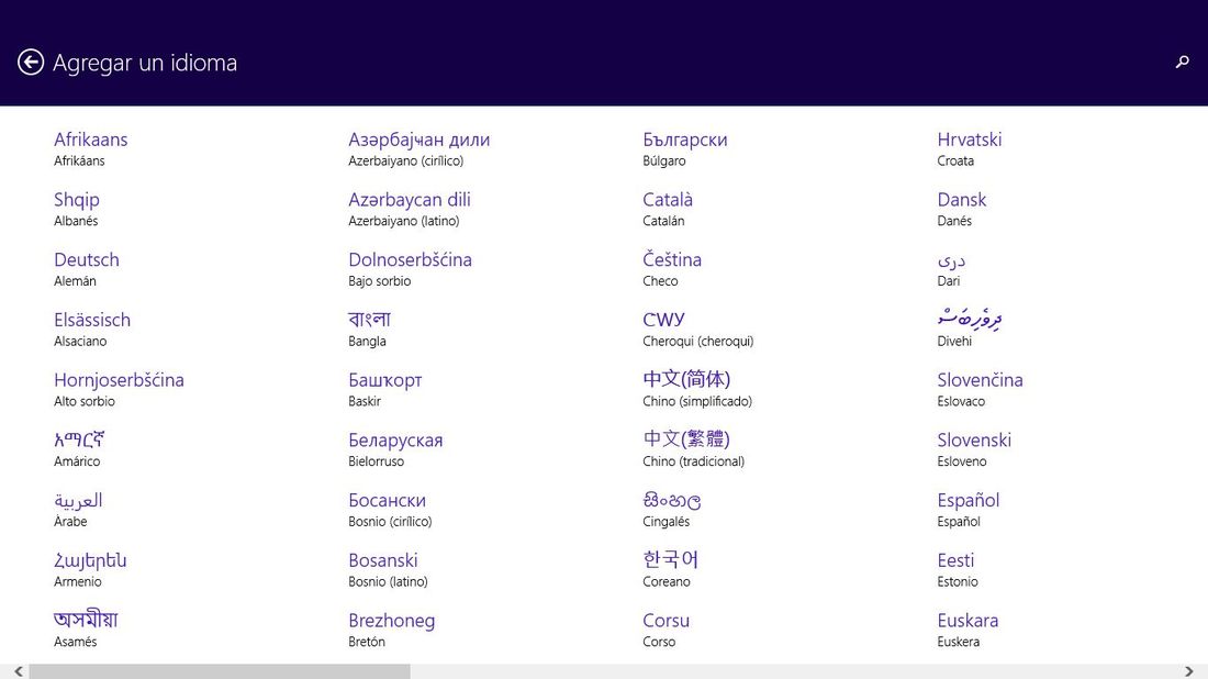 Como cambiar el idioma de Windows 8