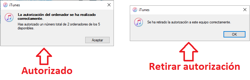 autoriza los equipos que pueden usar tu cuenta de apple en iTunes