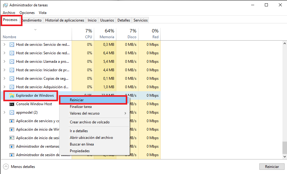 reparar baldosas del menú de inicio de windows 10