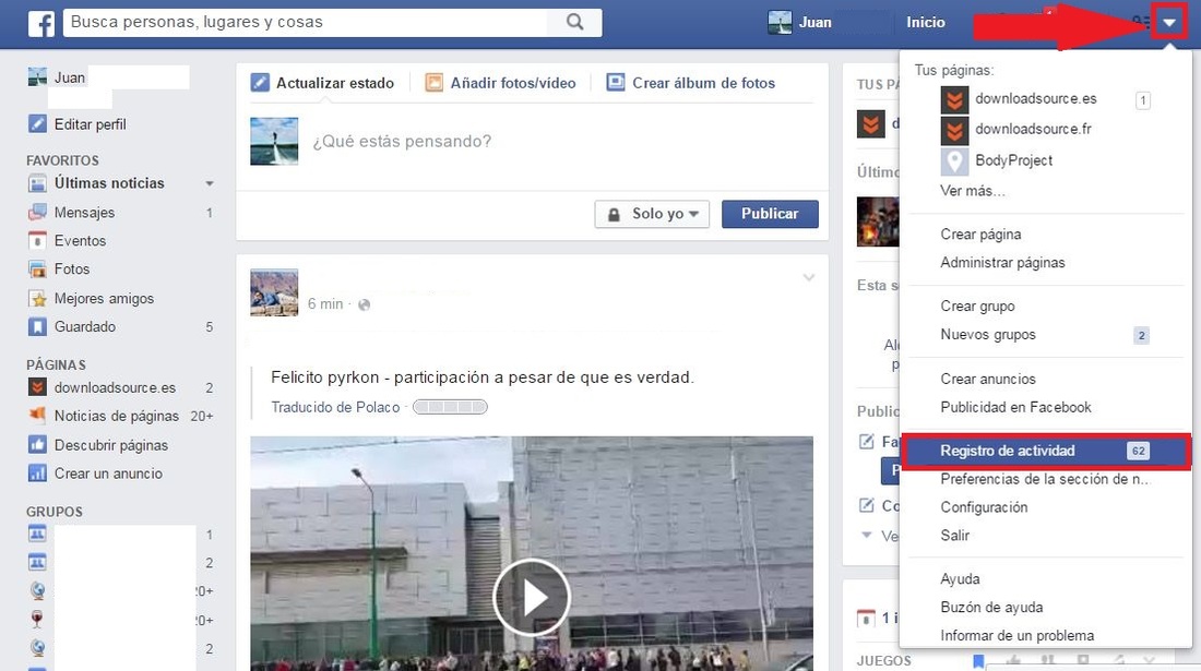 Ver los videos visualizados anteriormente en Facebook 