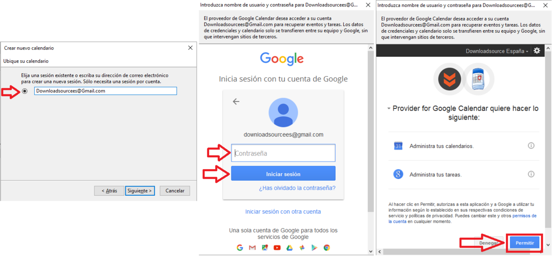 Sincronizar calendario de google con Thunderbird