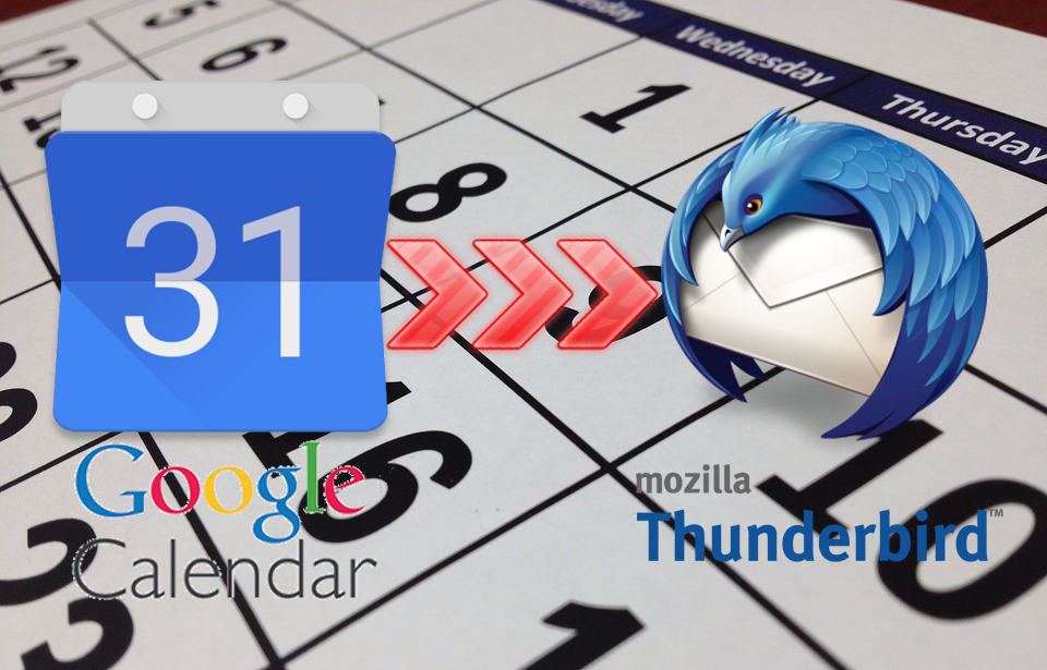 solucionar problema de sincronización en google calendar y thunderbird