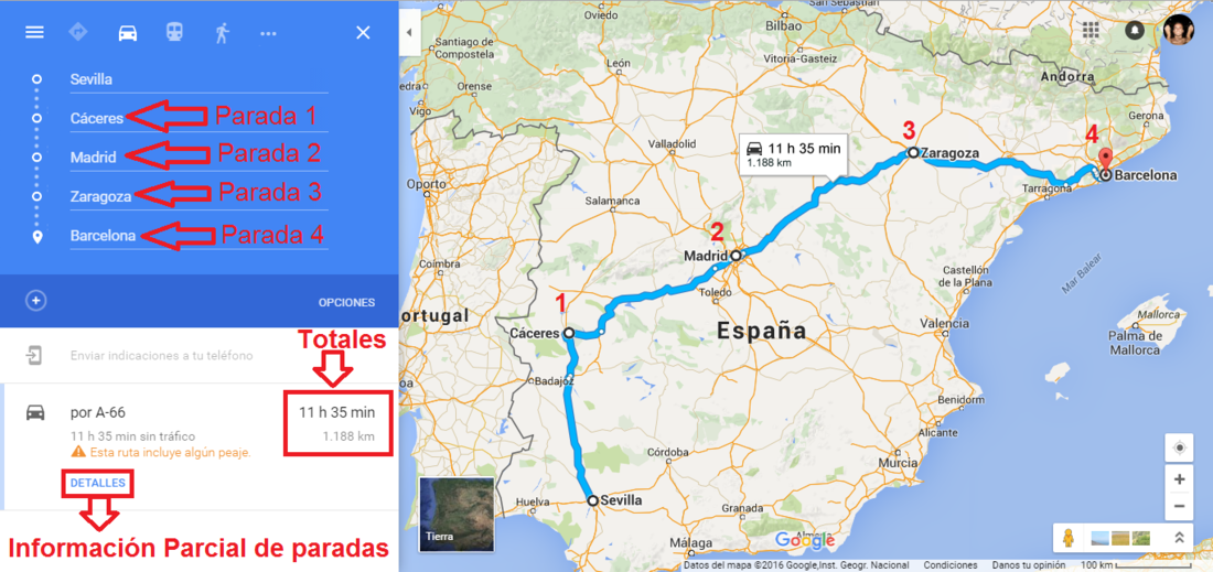 Google Maps permite la creación de rutas en Google Maps