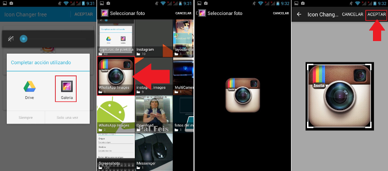 Usar icono antiguo de Instagram en Android