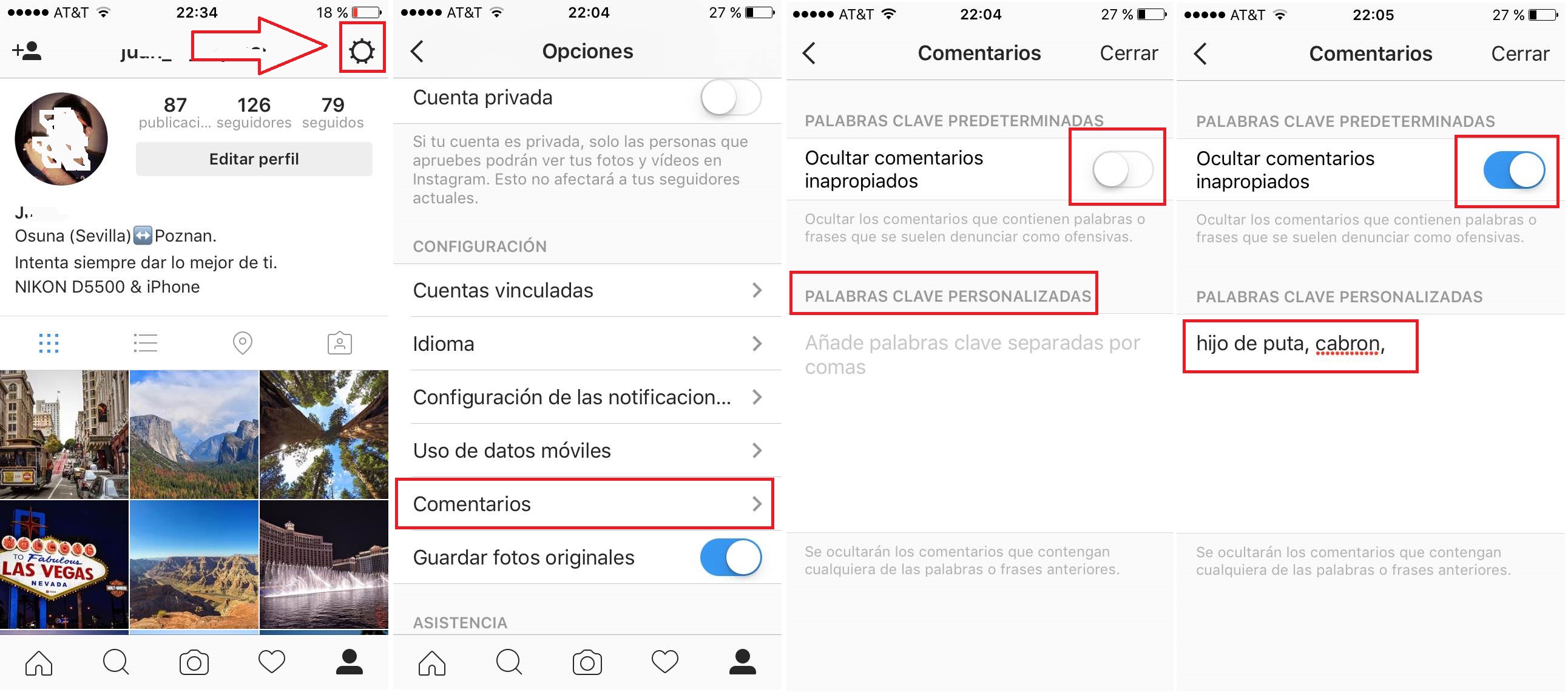 modera automaticamente los comentarios de Instagram que sean ofensivos