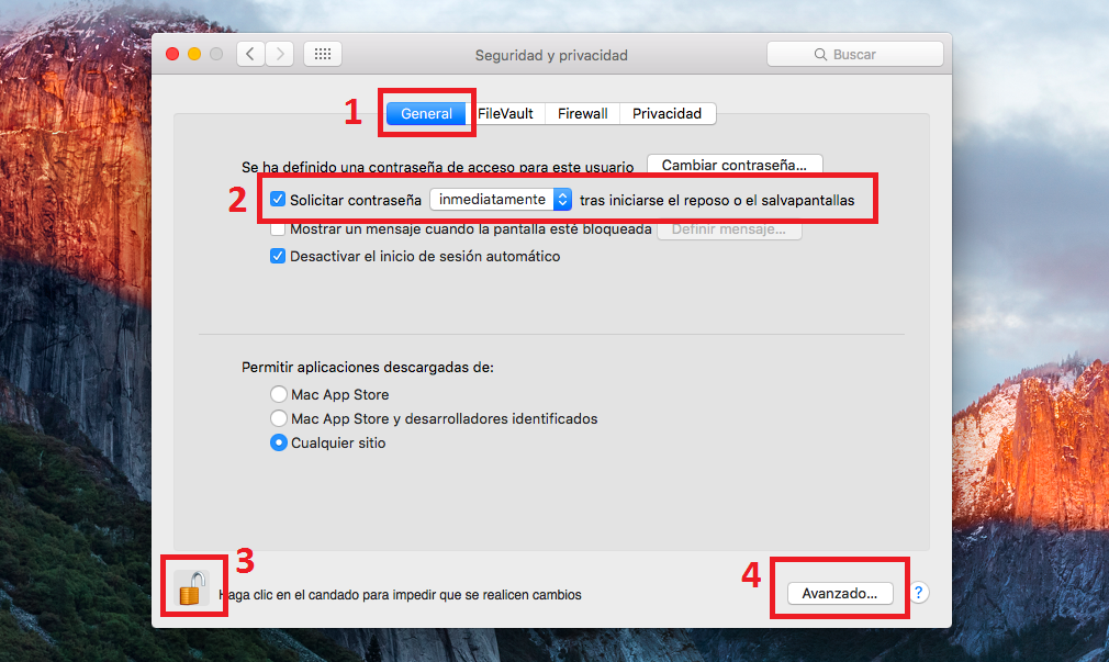 cerrar sesió automatica en tu mac cuendo no lo usas