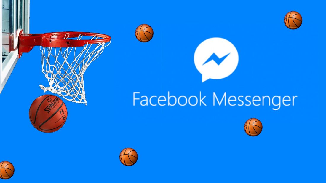 Jugar al baloncesto en messenger de Facebook para ios y Android