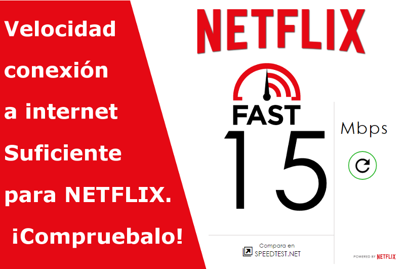 Comprueba la velocidad de tu conexión a internet y si es suficiente con Netflix gracias a fast.com