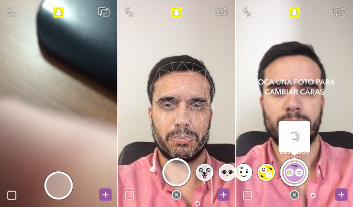 Cambia tu cara por la de una imagen almacenada en tu dispositivo Android o iOS con Snapchat