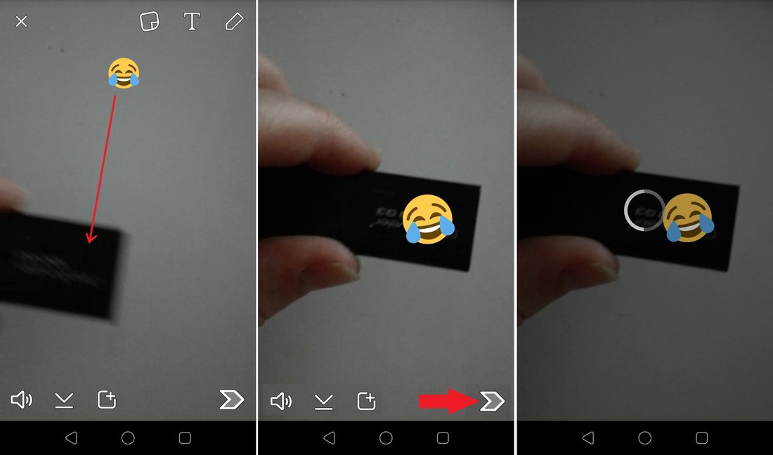 Como añadir emoji a tus videos de Snapchat y que sigan a los  objetos