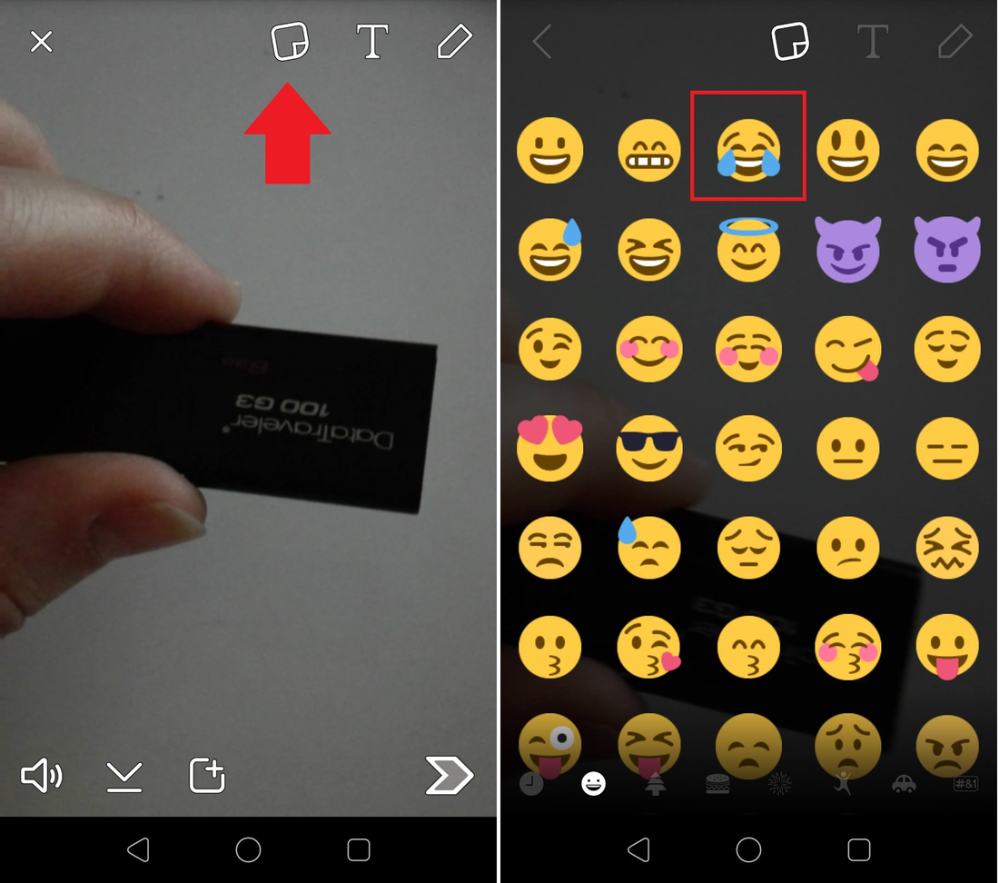 Añadir stikers y emoticonos a los videos de Snapchat y que estos se muevan