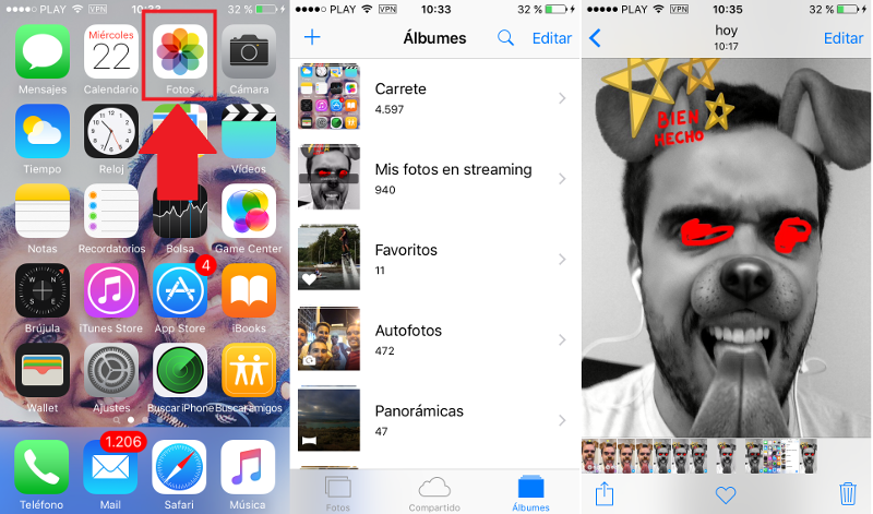 descarga las imagenes y videos de snapchat directamente en el telefono Android o iPhone con iOS