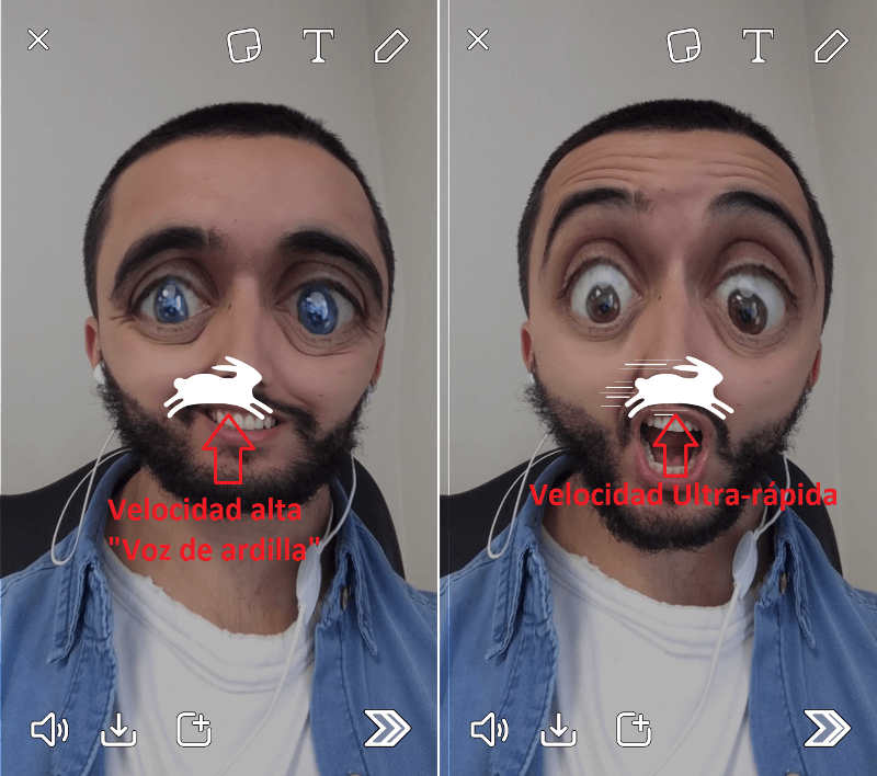 Como cambiar la voz de los videos publicados en Snapchat
