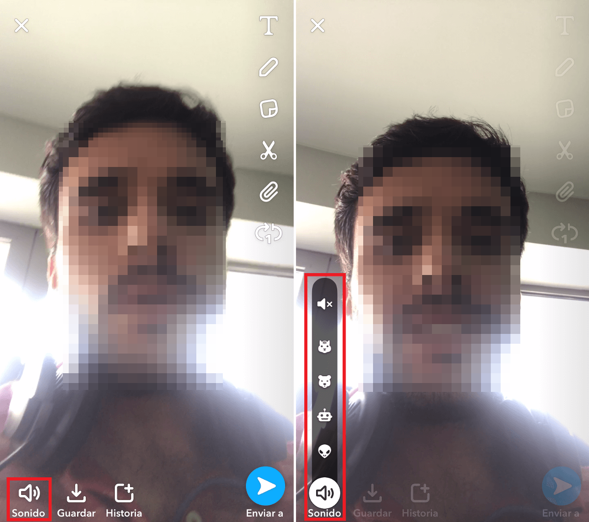 como usar los nuevos filtros de voz de Snapchat