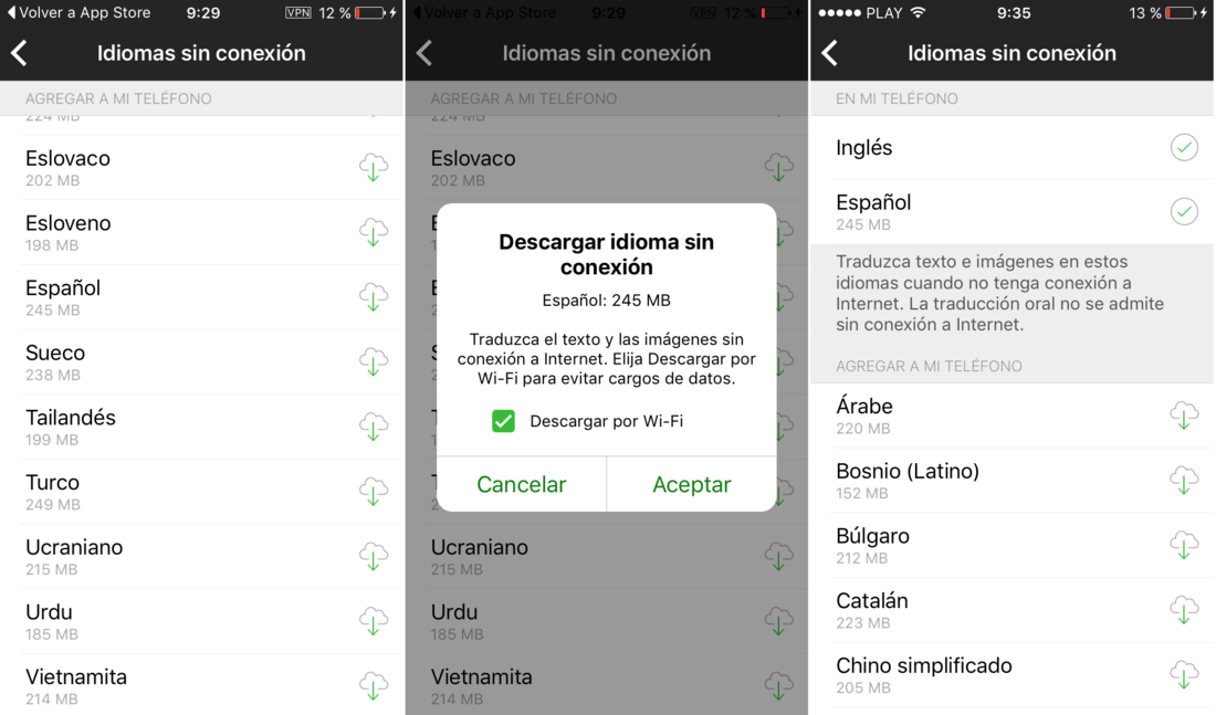 Microsoft translator te permite la traducción de texto e imagenes de manera offline en iPhone